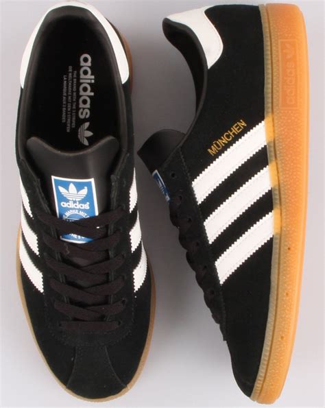 adidas münchen schwarz weiß gold|Adidas munchen shoes.